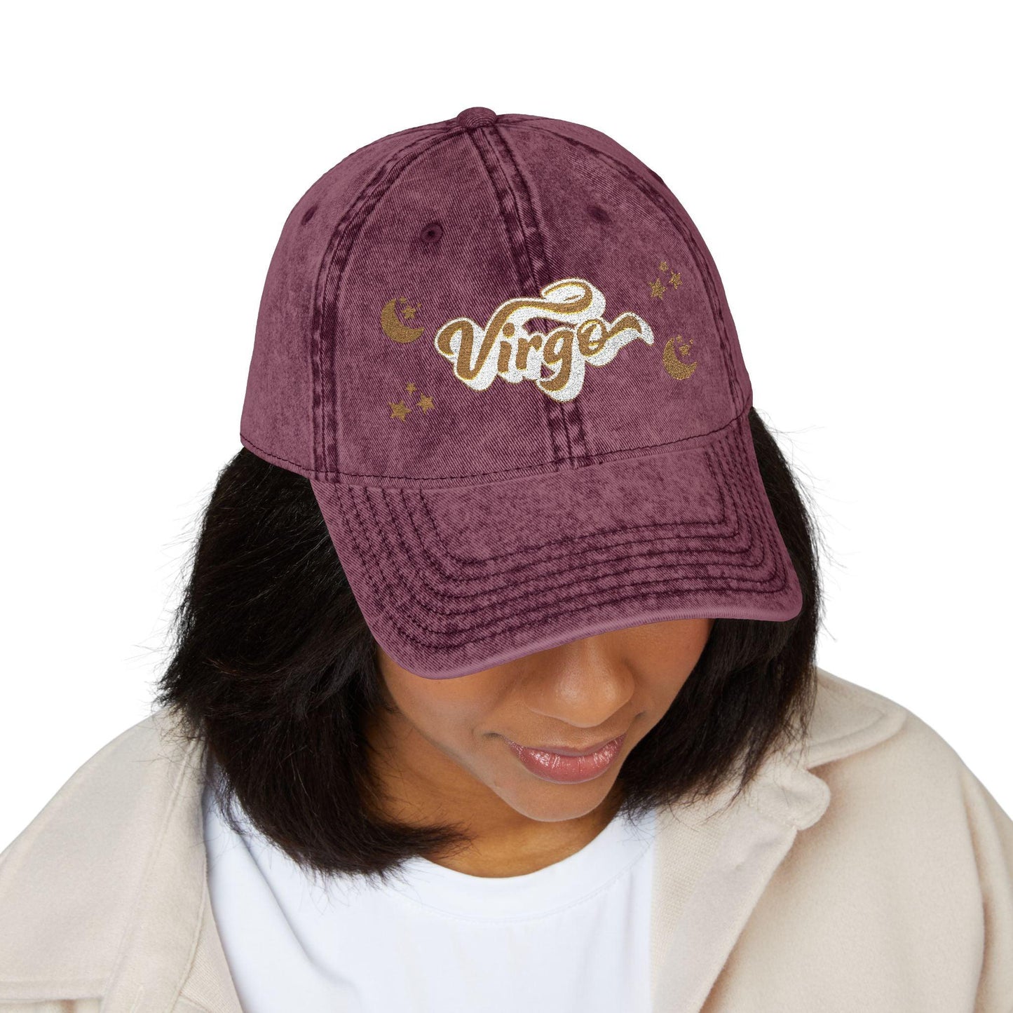 'Virgo' Vintage Embroidered Cap