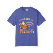 Powered by Pie and Wi-Fi T-Shirt, Funny Unisex Tee, Gift for Pie Lovers, Tech Enthusiasts, Perfect for Holidays and Parties