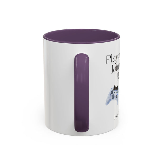 'Player 2 Has Joined The Party' 'Est. 2026' Accent Coffee Mug