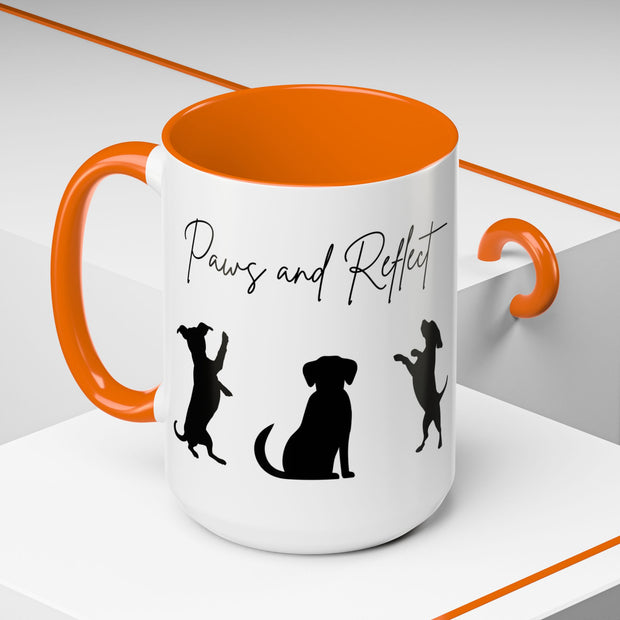 'Paws and Reflect' Dogs Accent Coffee Mug