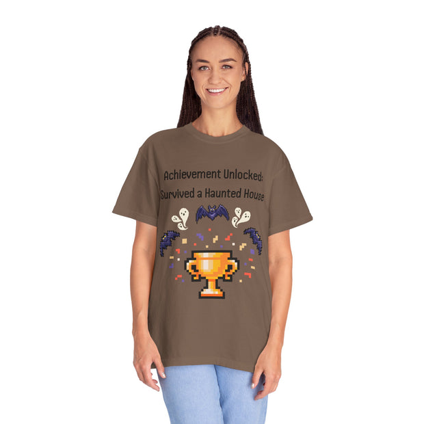 'Achievement Unlocked Haunted House' Unisex T-Shirt