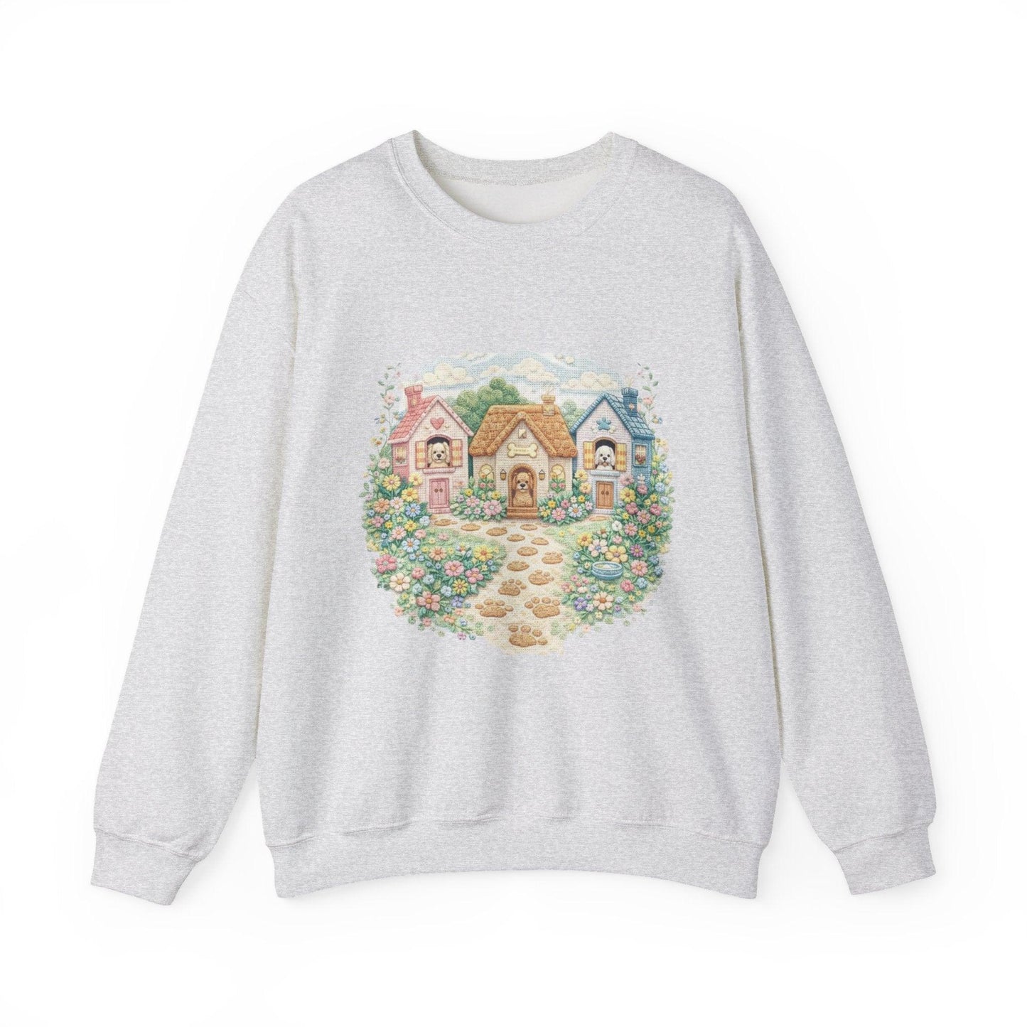 Cottagecore Sweatshirt, Floral Garden Cottage Crewneck, Cozy Vintage Pastel House Shirt