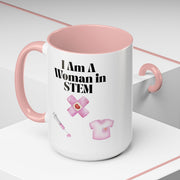 'I Am A Woman In STEM' Nurse Accent Coffee Mug