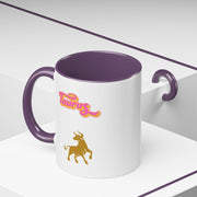 'Taurus' Zodiac Accent Coffee Mug