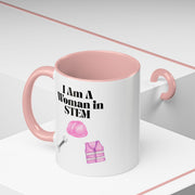 'I Am A Woman In STEM' Engineer Accent Coffee Mug