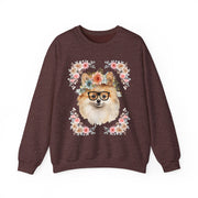 Geeky Goddess Pomeranian Unisex Crewneck Sweatshirt