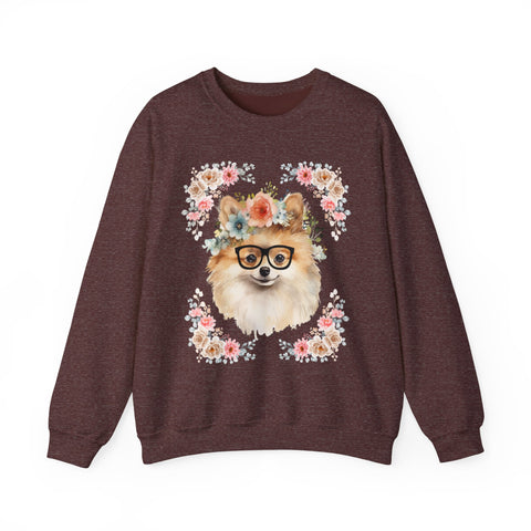 Geeky Goddess Pomeranian Unisex Crewneck Sweatshirt