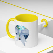 Earth Wrapped In A Bow Accent Coffee Mug