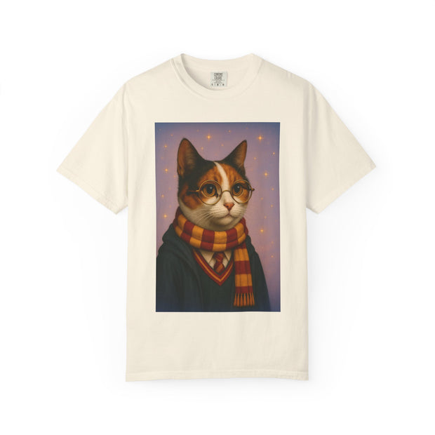 Pawgwarts Tricolored Cat Unisex T-Shirt