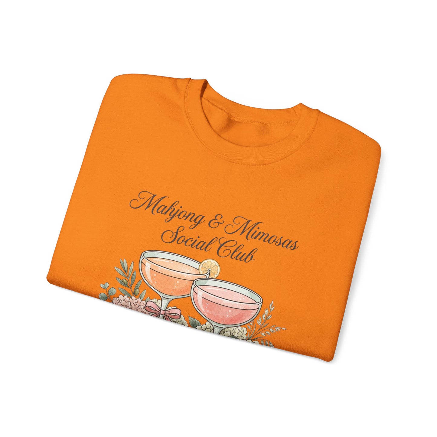 Mahjong & Mimosas Sweatshirt, Mahjong Club Crewneck, Brunch Girl Pullover