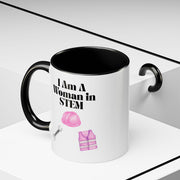 'I Am A Woman In STEM' Engineer Accent Coffee Mug