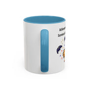 'Achievement Unlocked: Survived A Haunted House' Accent Coffee Mug