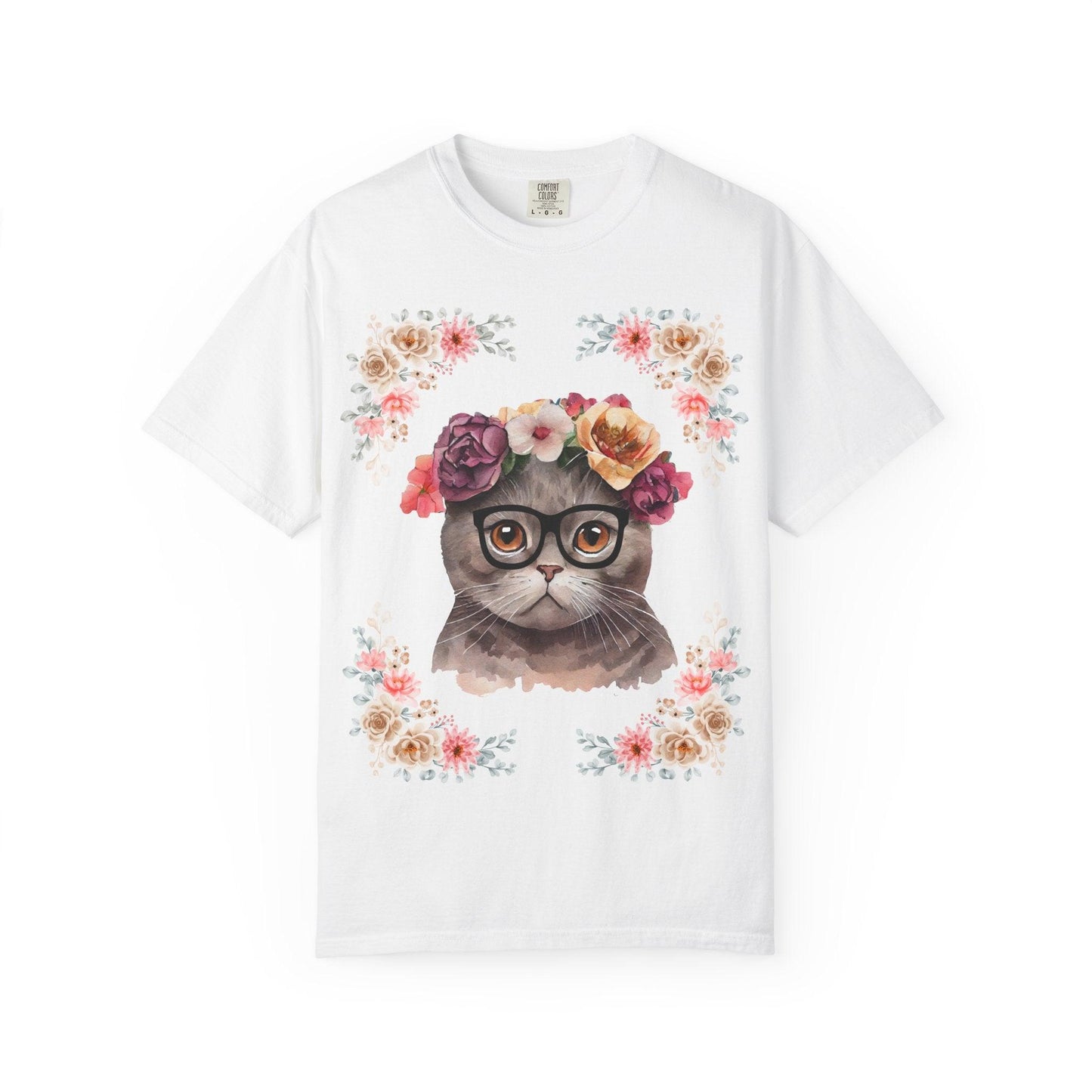 Geeky Goddess Dark Gray Cat Unisex T-Shirt