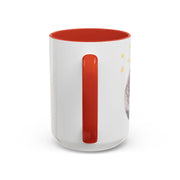 Astronaut Flying To The Moon Accent Coffee Mug