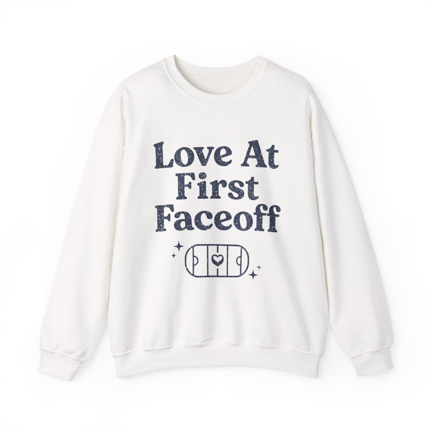 Love At First Faceoff Sweatshirt, Hockey Romance Booktok Crewneck, Sports Romance Reader Pullover