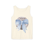 Moon Wrapped In Bow Unisex Tank Top