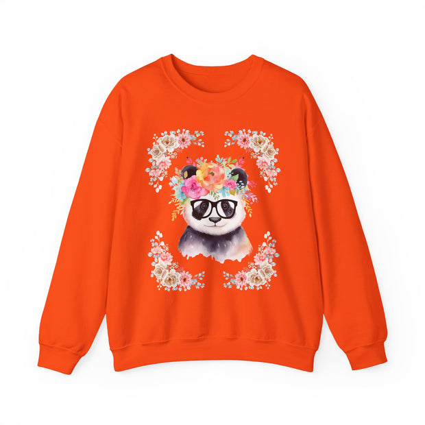Geeky Goddess Panda Unisex Crewneck Sweatshirt