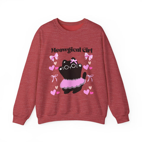 'Meowgical Girl' Unisex Crewneck Sweatshirt