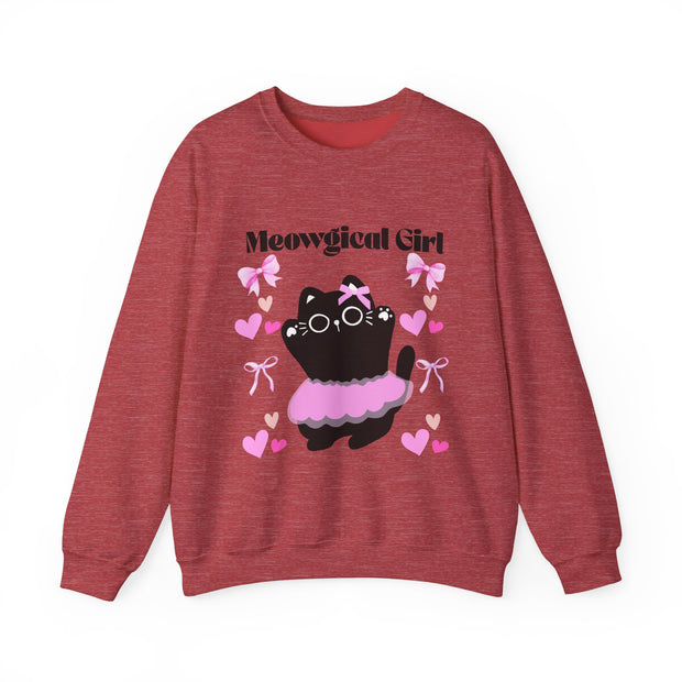 'Meowgical Girl' Unisex Crewneck Sweatshirt