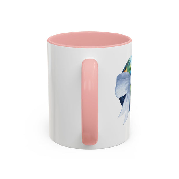 Earth Wrapped In A Bow Accent Coffee Mug