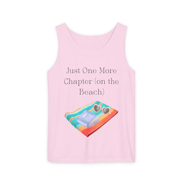 'Just One More Chapter (on the Beach)' Unisex Tank Top