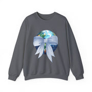 Earth Wrapped In A Bow Unisex Crewneck Sweatshirt