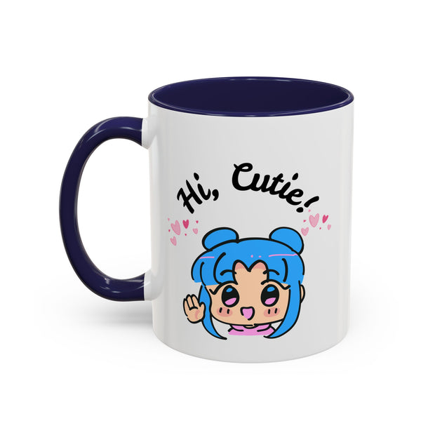 'Hi Cutie' Accent Coffee Mug