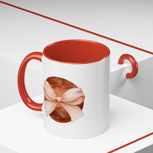 Mars Wrapped In A Bow Accent Coffee Mug