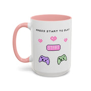 'Press Start To Slay' Accent Coffee Mug