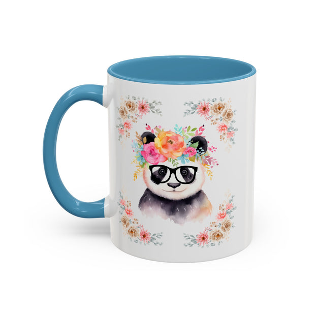 Geeky Goddess Panda Accent Coffee Mug