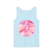 Pink Planet Wrapped In Bow Unisex Tank Top