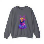Neon Labrador Reindeer Sweater Sweatshirt | Colorful Dog Christmas Crewneck