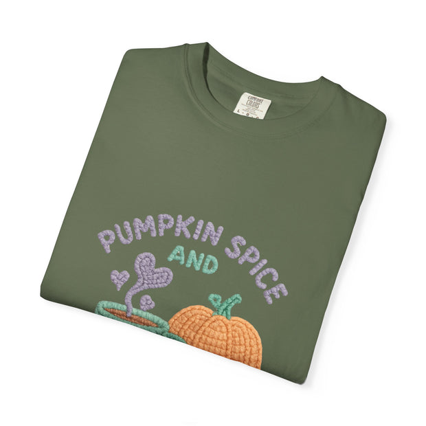 Pumpkin Spice Unisex T-shirt, Cozy Fall Apparel, Perfect for Autumn Festivals, Casual Everyday Wear, Halloween and Thanksgiving