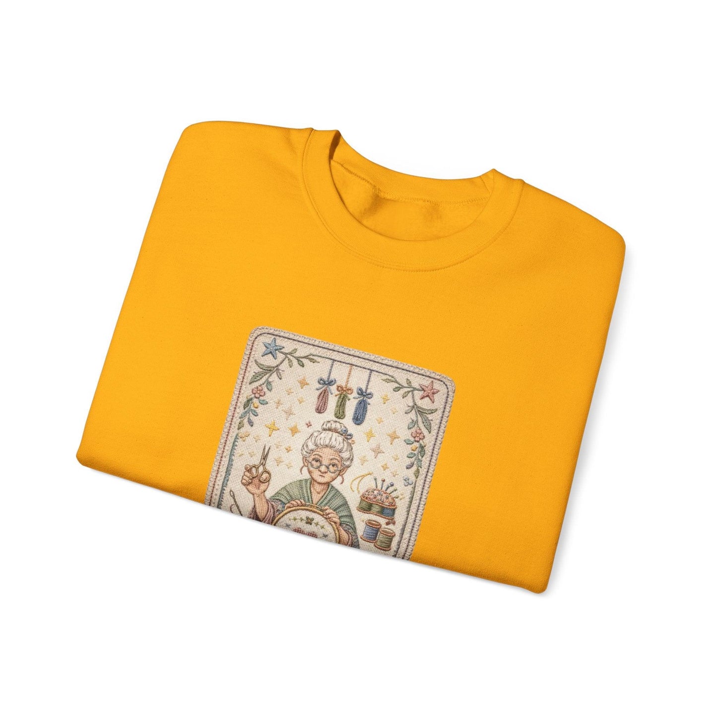 Vintage Embroiderer Illustration Sweatshirt | The Stitcher Crewneck