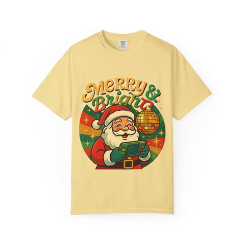 'Merry & Bright' Santa Unisex T-Shirt