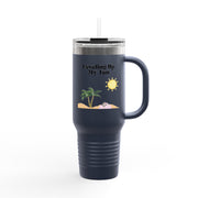 'Leveling Up My Tan' Insulated Travel Mug, 40oz