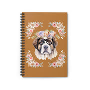 Geeky Goddess Saint Bernard Spiral Notebook