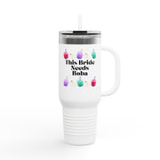 'This Bride Needs Boba' Insulated Travel Mug, 40oz