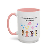 'Main Character Mode: Activated' Accent Coffee Mug