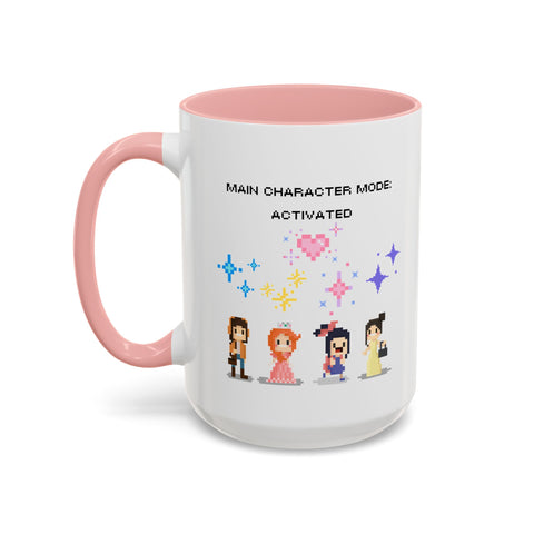 'Main Character Mode: Activated' Accent Coffee Mug