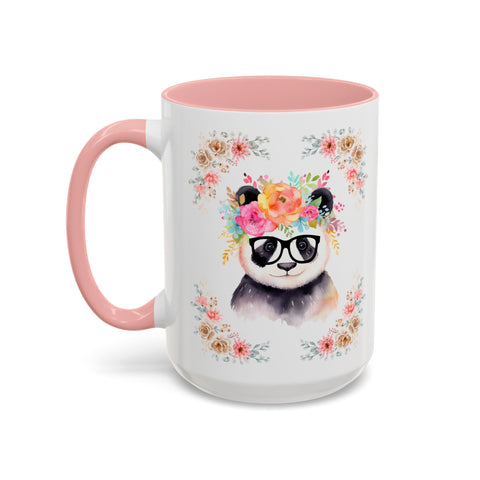 Geeky Goddess Panda Accent Coffee Mug