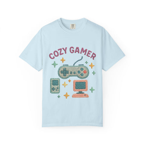 Cozy Gamer T-Shirt, Unisex Retro Gaming Tee, Video Game Lover Shirt, Perfect for Gamers, Gift for Birthdays and Holidays