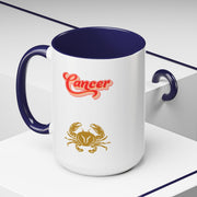 'Cancer' Zodiac Accent Coffee Mug
