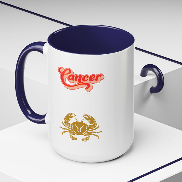 'Cancer' Zodiac Accent Coffee Mug