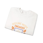 Cozy Offline Mode Sweatshirt, Relaxed Lounge Wear, Fall Fashion, Gift for Remote Workers, Engagement Celebration