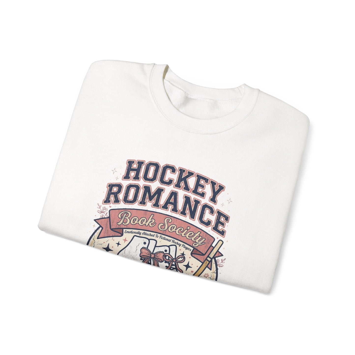 Hockey Romance Sweatshirt, Booktok Hockey Romance Crewneck, Romance Reader Sweatshirt, Cozy Hockey Book Girly Gift