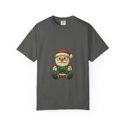 Festive Santa Gaming T-Shirt, Unisex Holiday Tee, Funny Christmas Shirt, Gamer Gift, Cute Santa Design