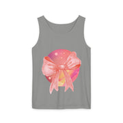 Pink/Yellow Planet Wrapped In Bow Unisex Tank Top