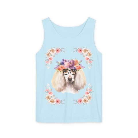 Geeky Goddess French Poodle Unisex Tank Top