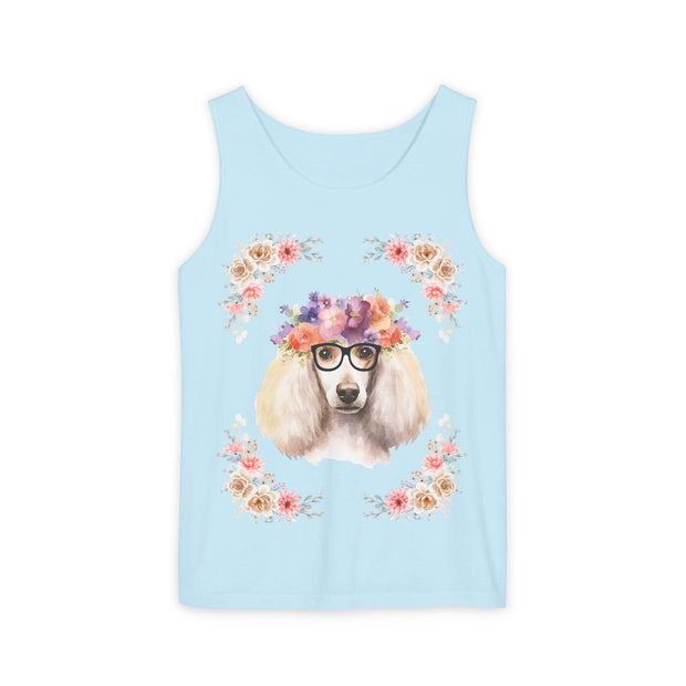 Geeky Goddess French Poodle Unisex Tank Top
